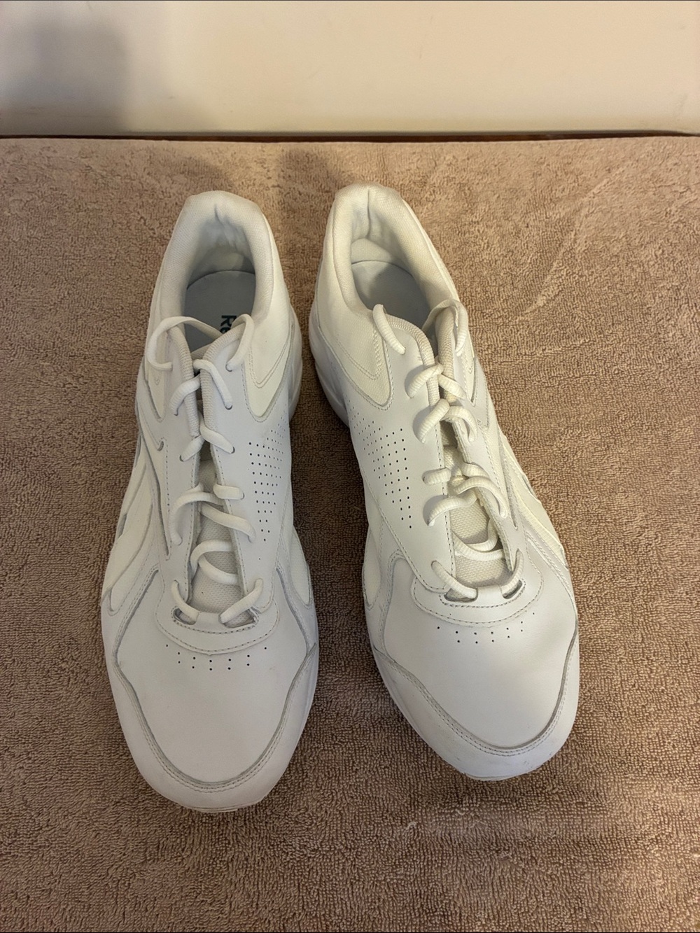 Reebok Men's All-White Low-Top Sneakers size 14